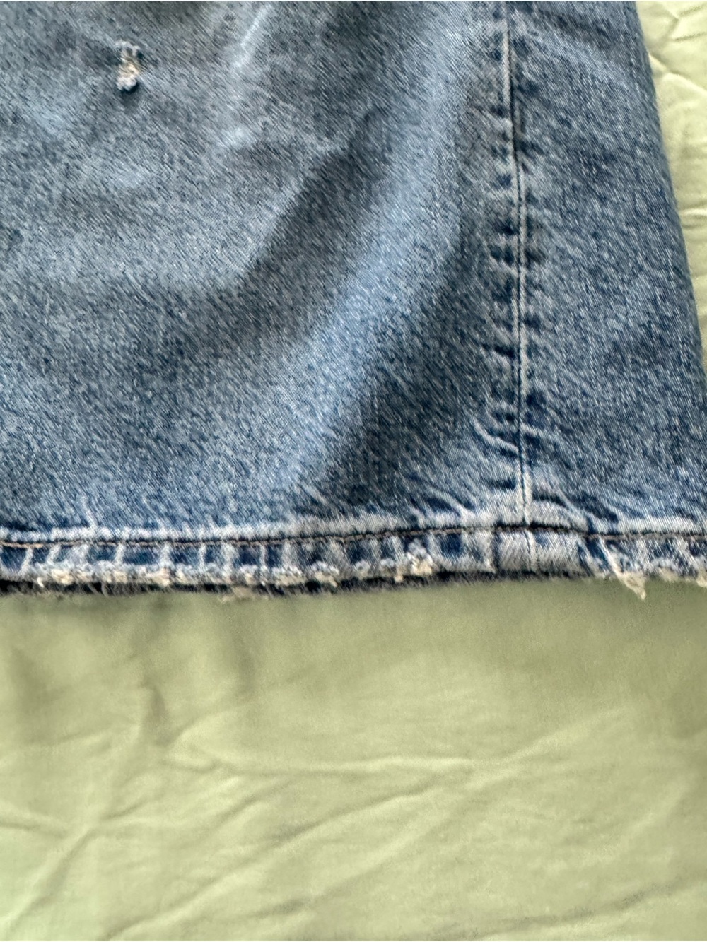 We the free people moxie distressed barrel jeans 32 boho - Picture 3 of 12